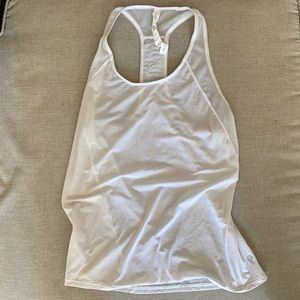 White Athletic Tank